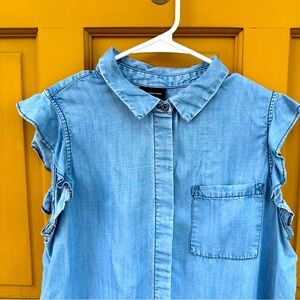 Who What Wear Ruffled Tank Blouse